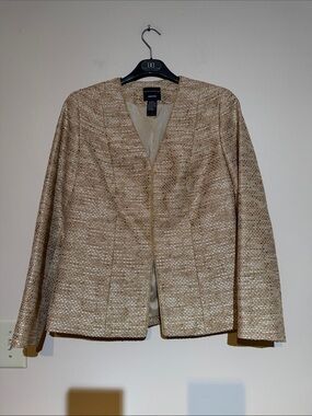 Doncaster Metallic gold skirt suit
